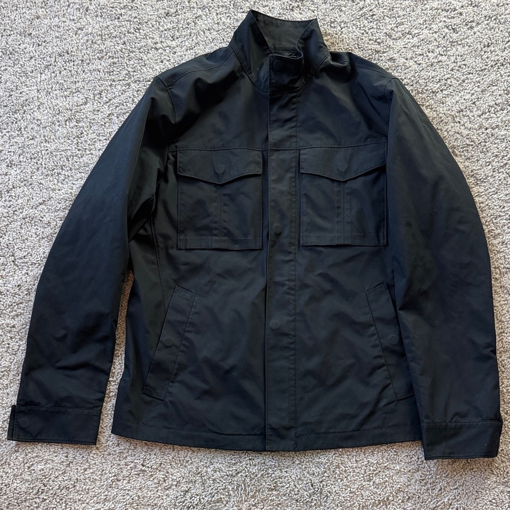 Theory Men's Yost N Fuel Canvas Utility Jacket Medium In Dark Navy